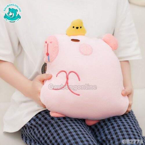 Gối Chăn Mền Capybara Tay Thêu thoải mái