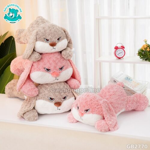 Thỏ Bunny Mặt Quạo Nằm thích hợp làm gối ôm