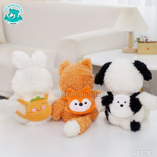 Bộ Gấu Đeo Túi Lông Xù siêu xinh