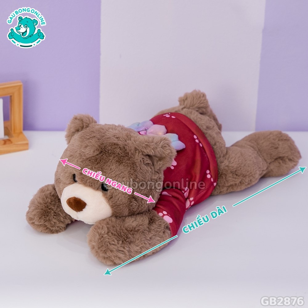 Cách đo kích thước của Bộ 5 Thú Nằm Áo Cánh Tiên
