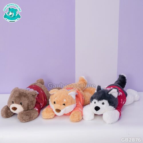 Bộ 5 Thú Nằm Áo Cánh Tiên thích hợp làm gối ôm