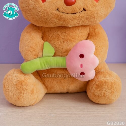 Butter Bear Ngồi Cầm Hoa xinh xắn
