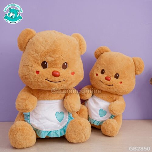 Butter Bear Ngồi Đeo Yếm dễ thương