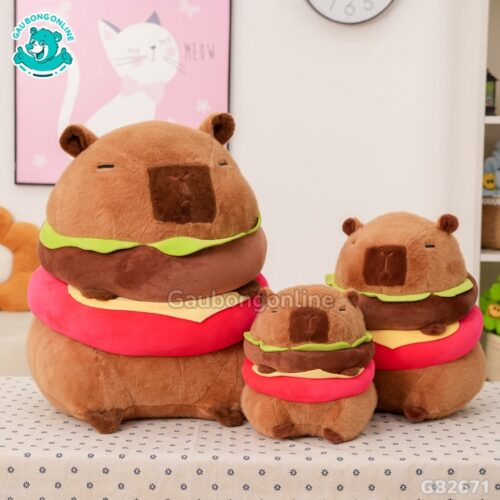 Chuột Capybara Bánh Hamburger được bán tại Gấu Bông Online