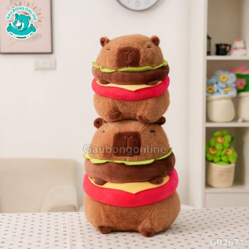 Chuột Capybara Bánh Hamburger thích hợp làm quà tặng