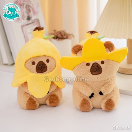 Chuột Capybara Chuối tạo nhiều kiểu dáng đáng yêu