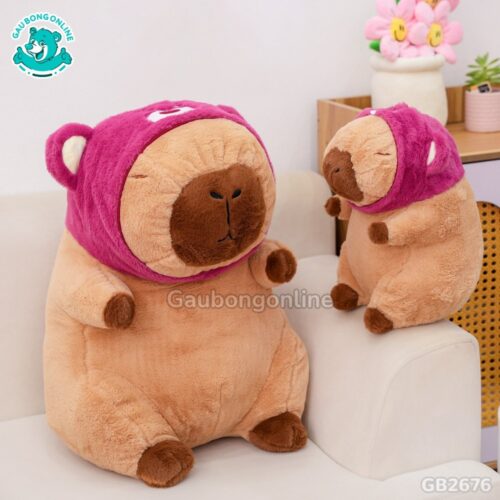 Chuột Capybara Cosplay Lotso căng bông, đàn hồi tốt
