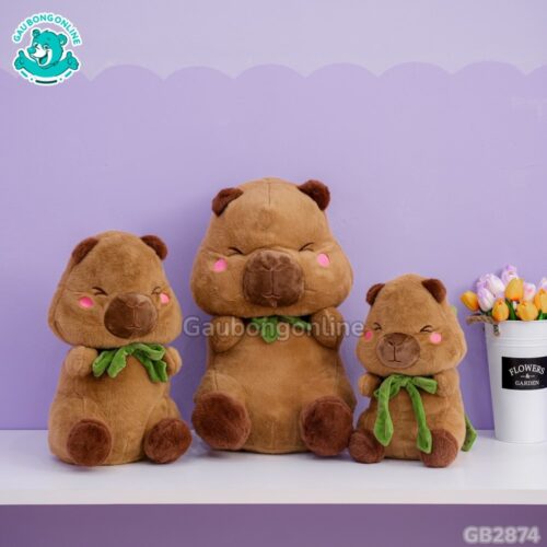 Chuột Capybara Đeo Túi Ếch đã được bán tại Gấu Bông Online