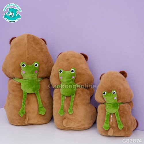 Chuột Capybara Đeo Túi Ếch dễ thương