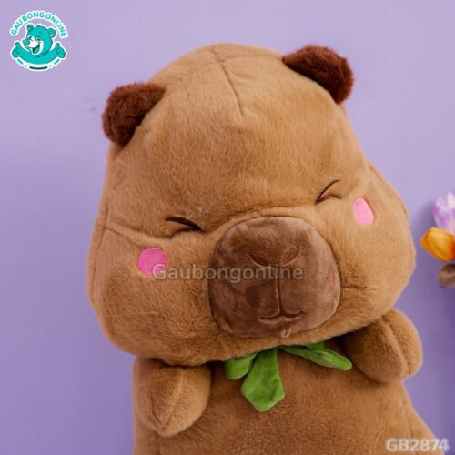 Chuột Capybara Đeo Túi Ếch mềm mại, dễ thương