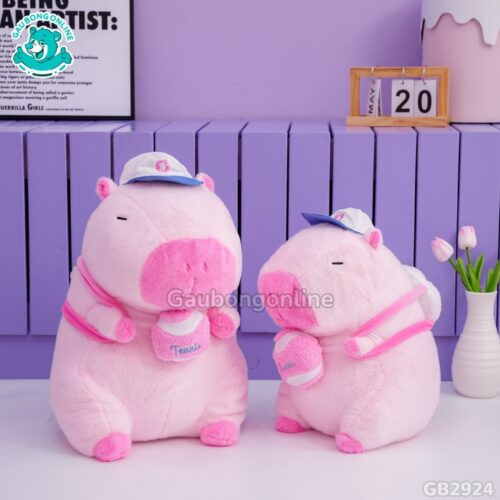 Chuột Capybara Hồng Rút Bóng mềm mại, dễ thương