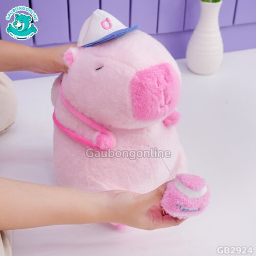 Chuột Capybara Hồng Rút Bóng độc đáo