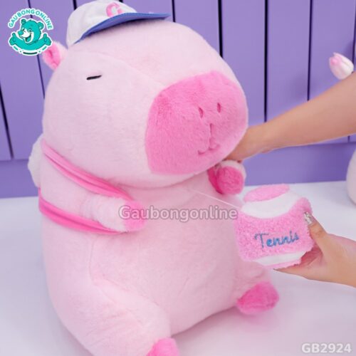 Chuột Capybara Hồng Rút Bóng ngộ nghĩnh