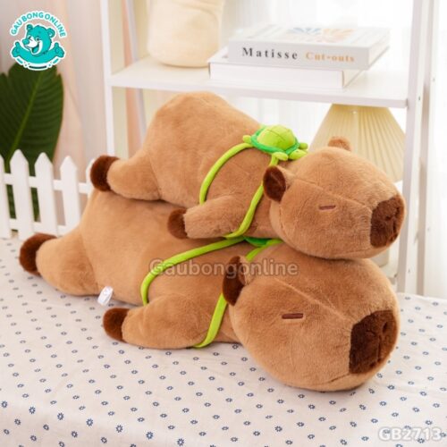 Chuột Capybara Nằm Đeo Túi Rùa đã được bán tại Gấu Bông Online