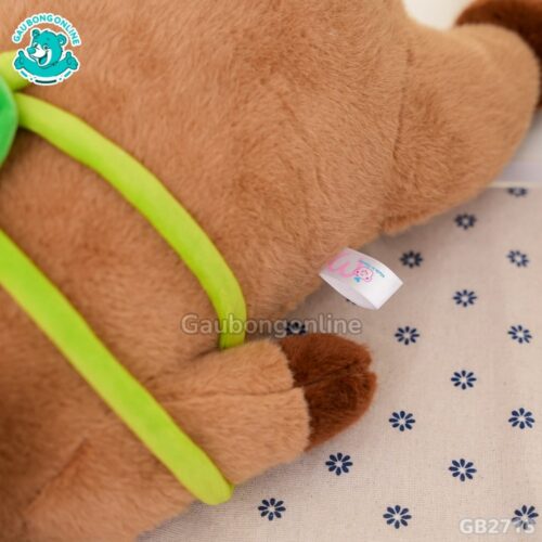 Chuột Capybara Nằm Đeo Túi Rùa đường may chắc chắn, đẹp mắt