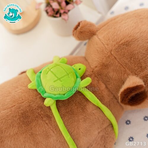 Chuột Capybara Nằm Đeo Túi Rùa xinh xắn