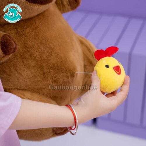 Chuột Capybara Rút Gà có gà vàng kéo ra rút vào