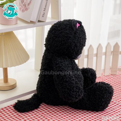 Gấu Lông Xù Mặt Quạo màu đen