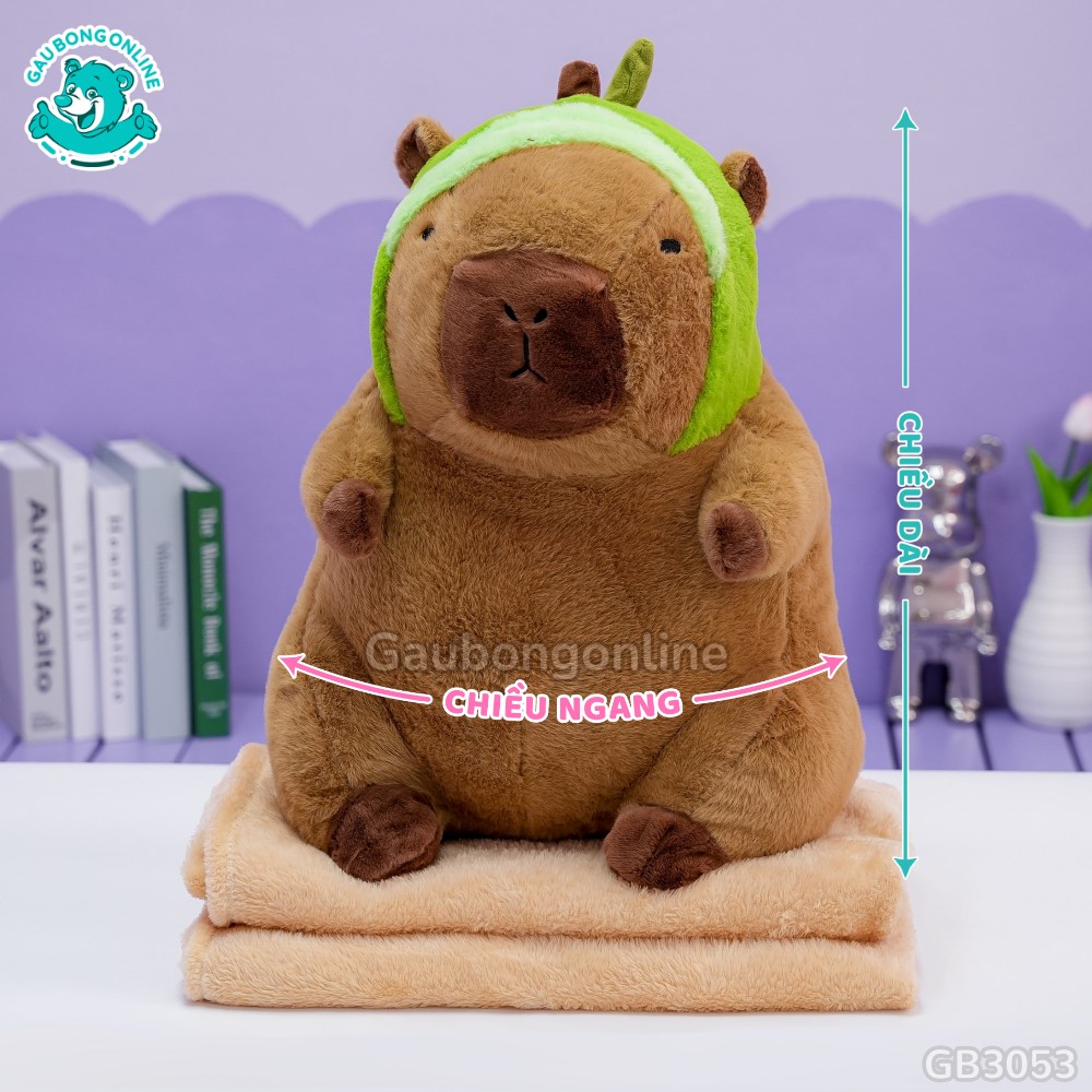 Gối Chăn Mền Chuột Capybara Cosplay