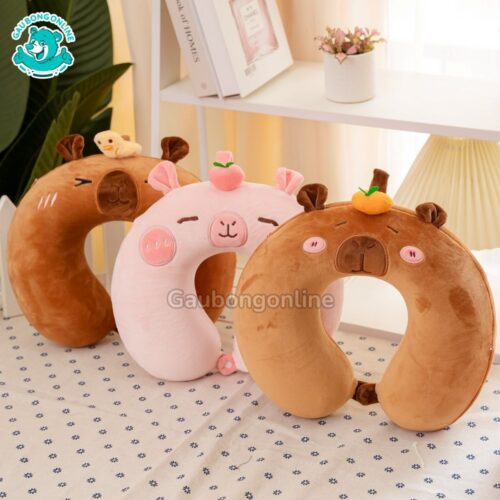 Gối Cổ Capybara mềm mịn, êm ái