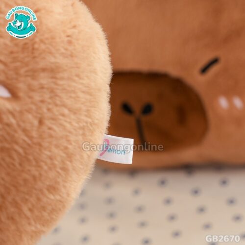 Gối Tựa Chuột Capybara Đội Rùa – Sản phẩm chất lượng của Memon
