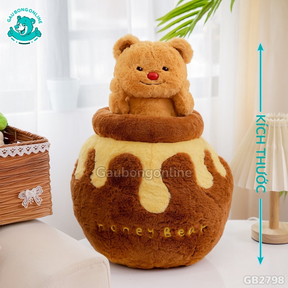 Cách đo kích thước của Gấu Bông Honey Bear 2in1