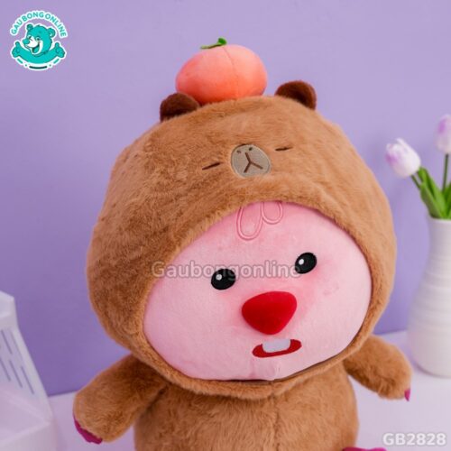 Loopy Cosplay Capybara Đội Hồng dễ thương