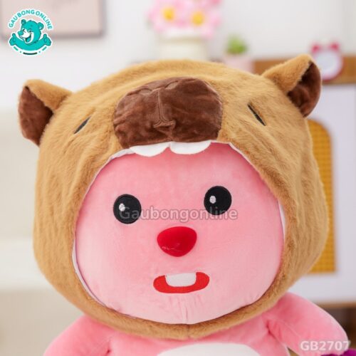 Loopy Cosplay Đội Mũ Capybara mặt hoa da phấn siêu xinh
