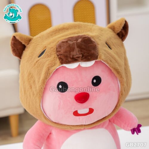 Loopy Cosplay Đội Mũ Capybara mắt lim dim ngộ nghĩnh