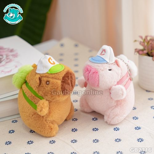 Móc Khóa Chuột Capybara Đeo Balo Bóng đã được bán tại Gấu Bông Online