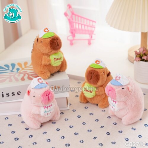 Móc Khóa Chuột Capybara Ôm Bóng đã được bán tại Gấu Bông Online