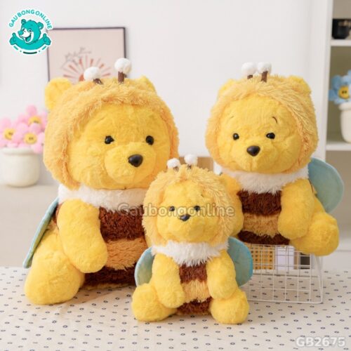 Gấu Pooh Cosplay Ong kiểu dáng dễ thương