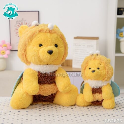 Gấu Pooh Cosplay Ong Vàng