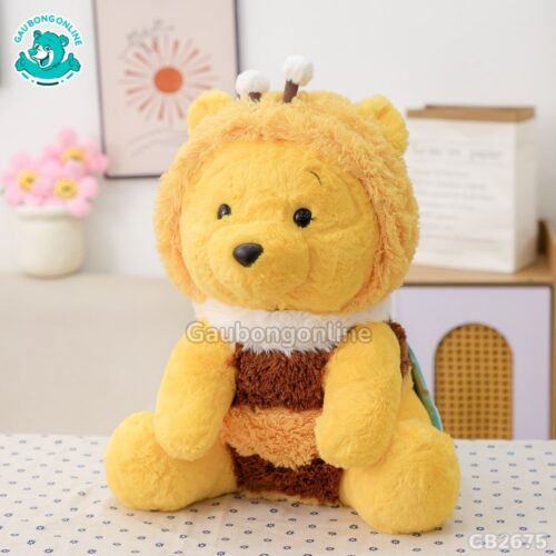 Gấu Pooh Cosplay Ong Vàng