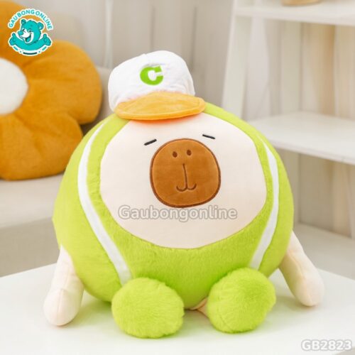 Quả Bóng Chuột Capybara Đội Mũ – Xanh