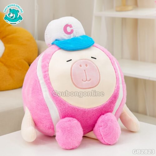 Quả Bóng Chuột Capybara Đội Mũ – Hồng