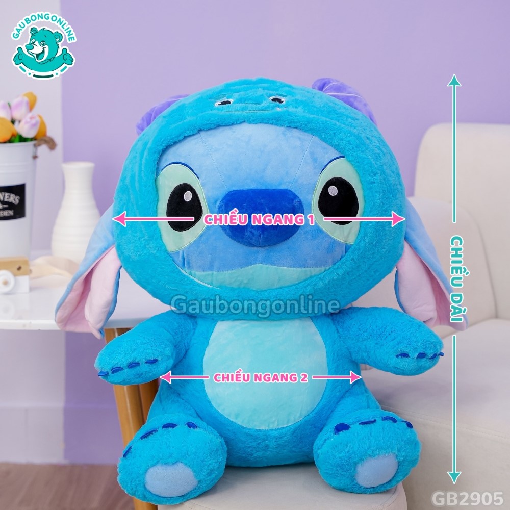 Cách đo kích thước của Stitch Cosplay Quái Vật Sulley