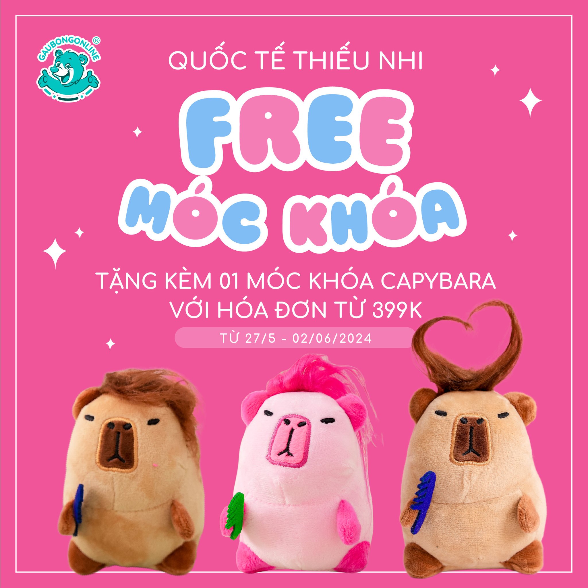 [Quà Tặng 1/6 Cho Bé] Tết Thiếu Nhi - Free Móc Khóa