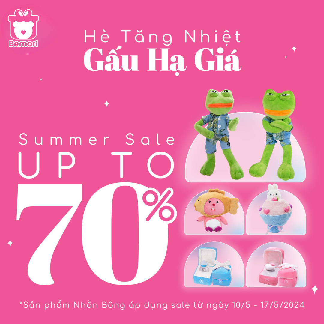 Chương trình SUMMER SALE - Giảm giá lên đến 70% tại Bemori từ 10/5/2024