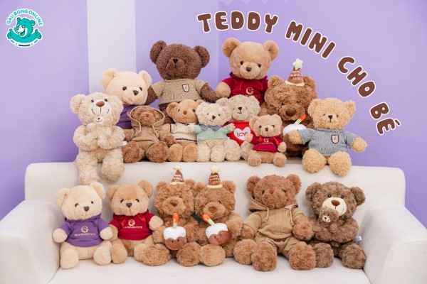 Gấu Bông Teddy Nhỏ - Người Bạn Đồng Hành Đáng Yêu Của Bé