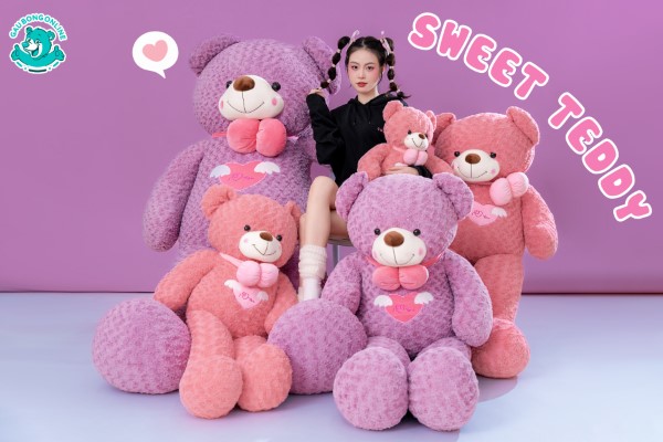 Gấu Bông Teddy Ngọt Ngào - Món Quà Trao Lời Yêu Thương