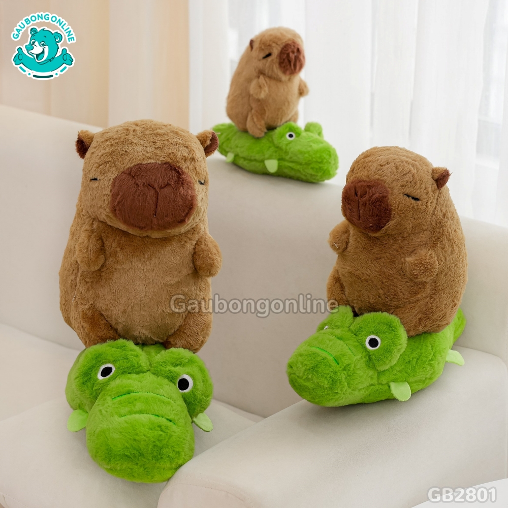 Chuột Capybara Cưỡi Cá Sấu