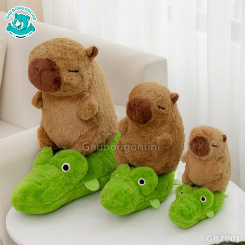 Chuột Capybara Cưỡi Cá Sấu