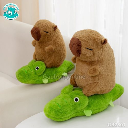 Chuột Capybara Cưỡi Cá Sấu