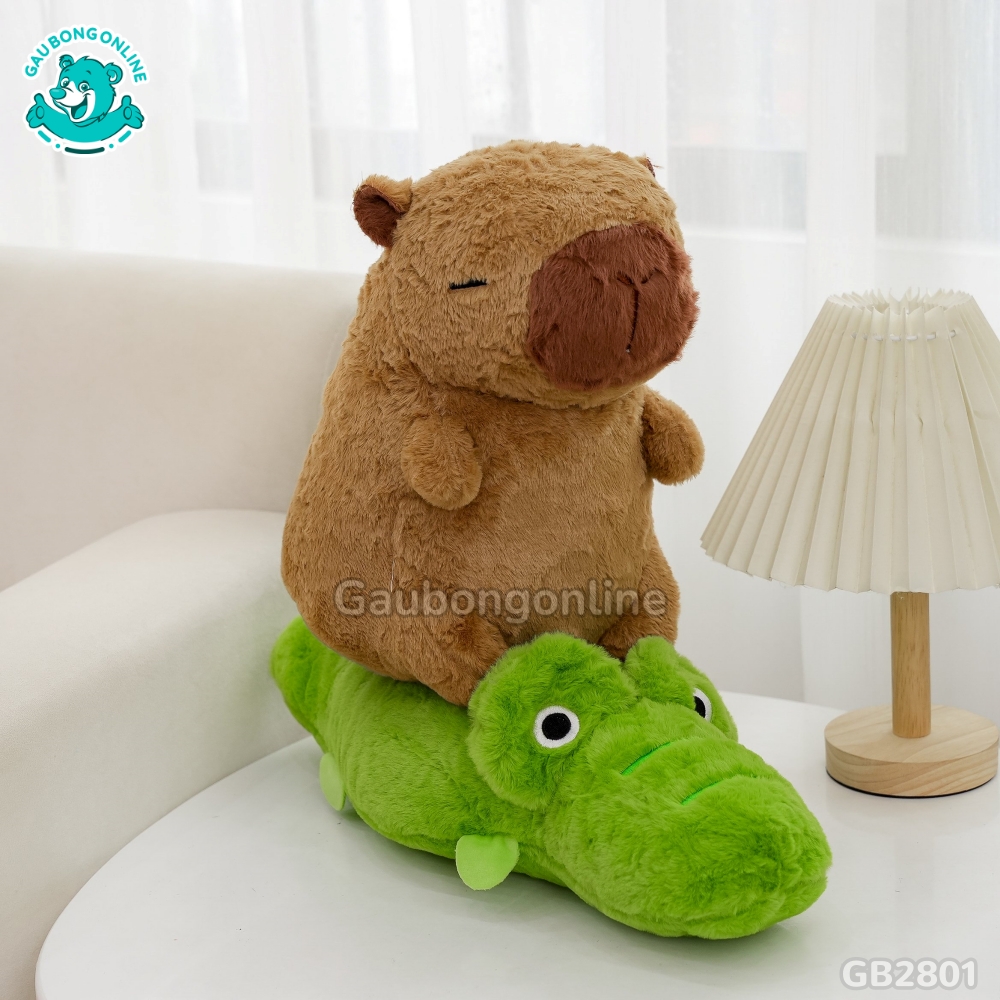 Chuột Capybara Cưỡi Cá Sấu