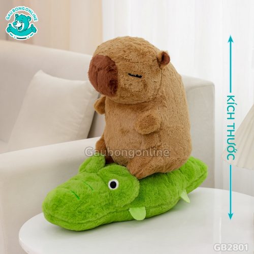 Chuột Capybara Cưỡi Cá Sấu