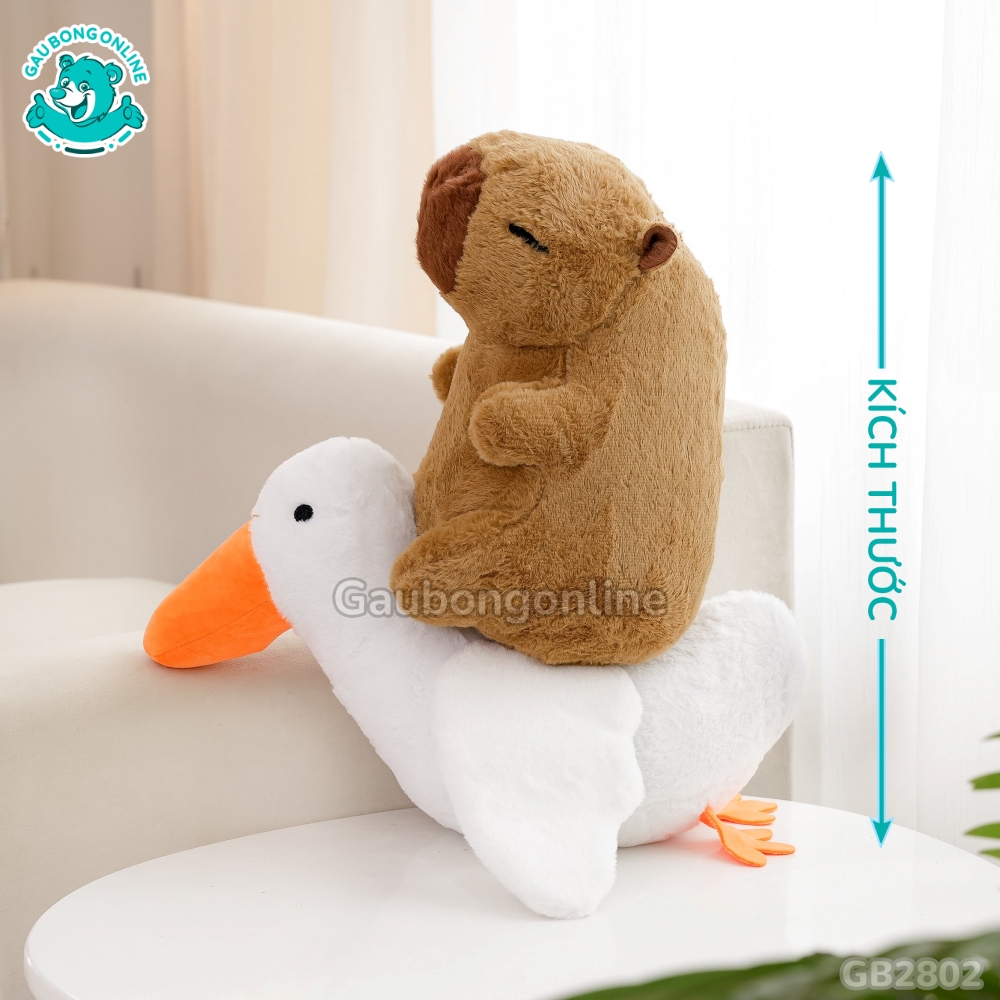 Chuột Capybara Cưỡi Vịt đã được bán tại Gấu Bông Online