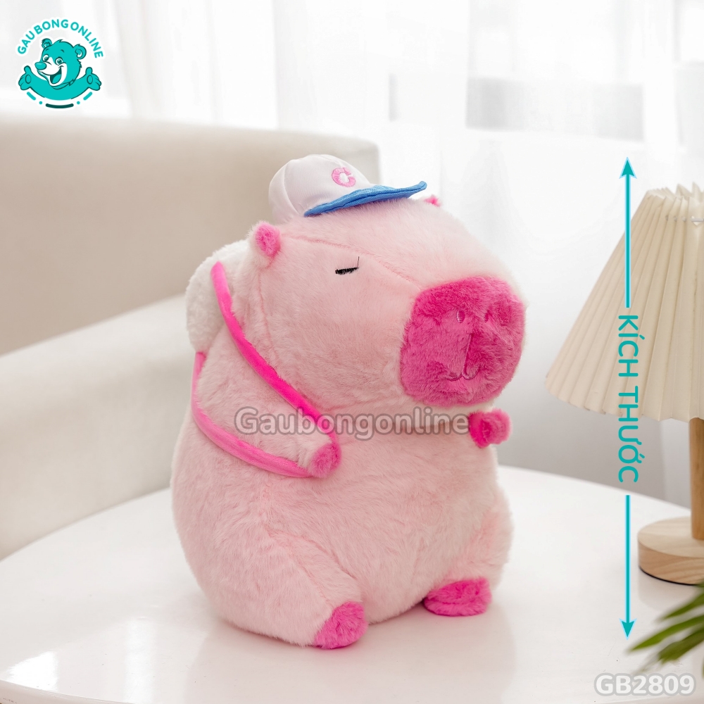 Chuột Capybara Hồng Đeo Bóng đã được bán tại Gấu Bông Online