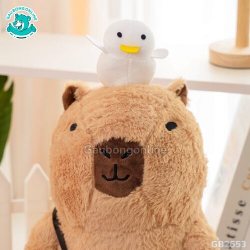 Chuột Capybara Đội Vịt Đeo Túi họa tiết vịt con đáng yêu