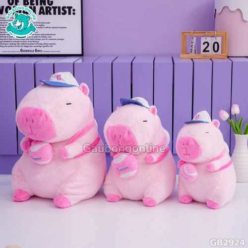 Chuột Capybara Hồng Rút Bóng